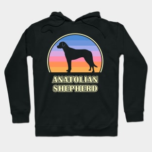 Anatolian Shepherd Vintage Sunset Dog Hoodie